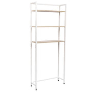 Marvin Mobile Lavatrice Salvaspazio Scaffali per Bagno in Metallo e Legno Robusto Ripiani Sopra Asciugatrice Lavanderia