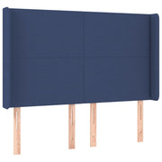 Testiera | Testata ad Orecchio Blu 147x16x118/128 cm in Tessuto