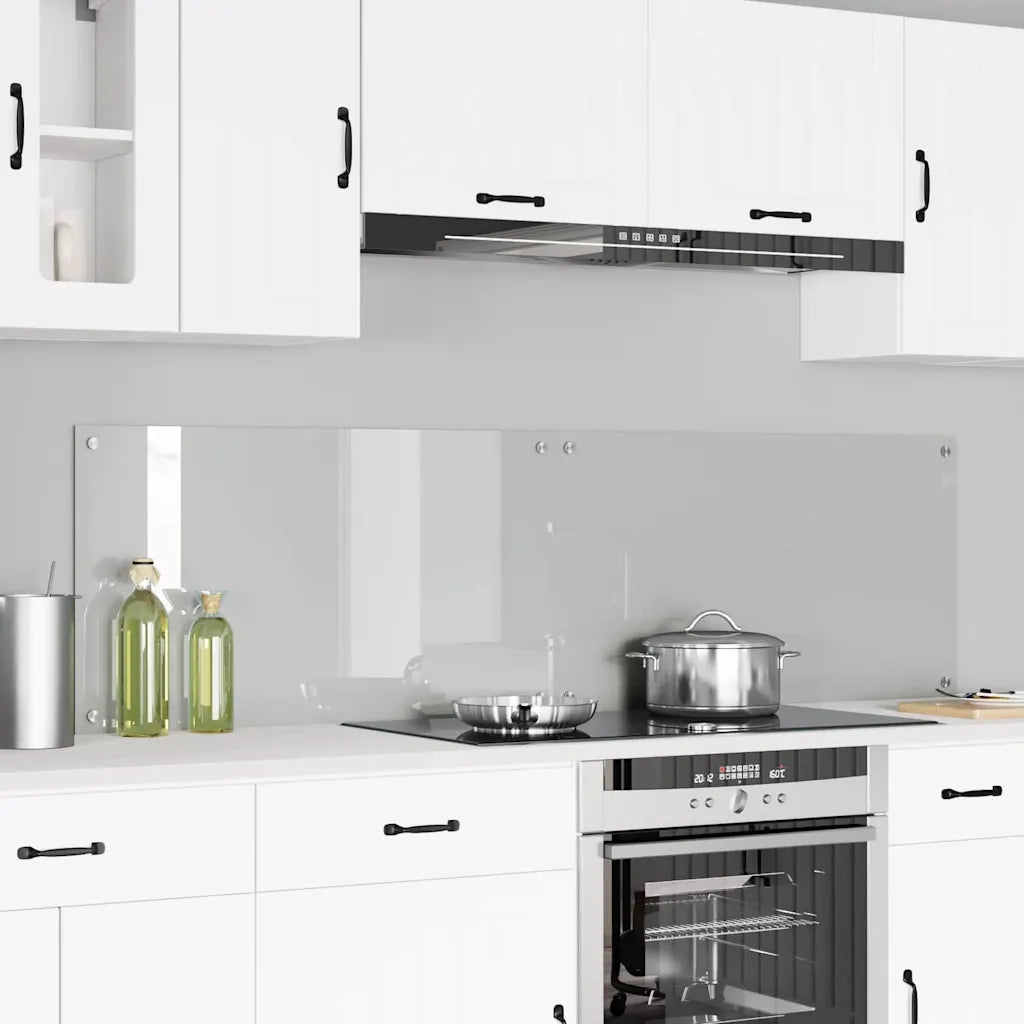 Schienale da cucina 2 pz Trasparente 90 x 50 cm CFW4924746