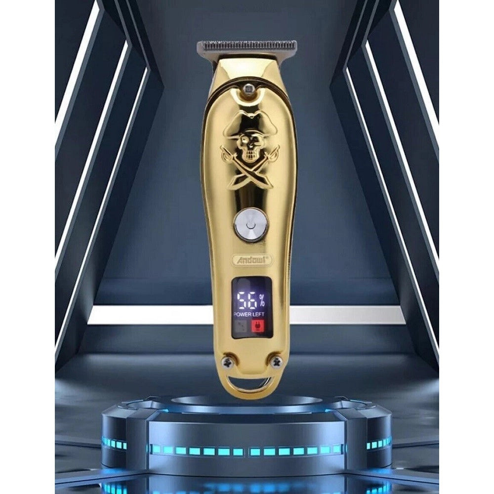 Trade Shop - Taglia Capelli Professionale Rasoio Elettrico Regola Barba 3 Pettini Usb Q-tf53 -