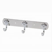 Trade Shop - Appendino 3 Ganci Fiori Fissaggio Parete Multiuso Acciaio Viti 25x7.5cm 52673 -