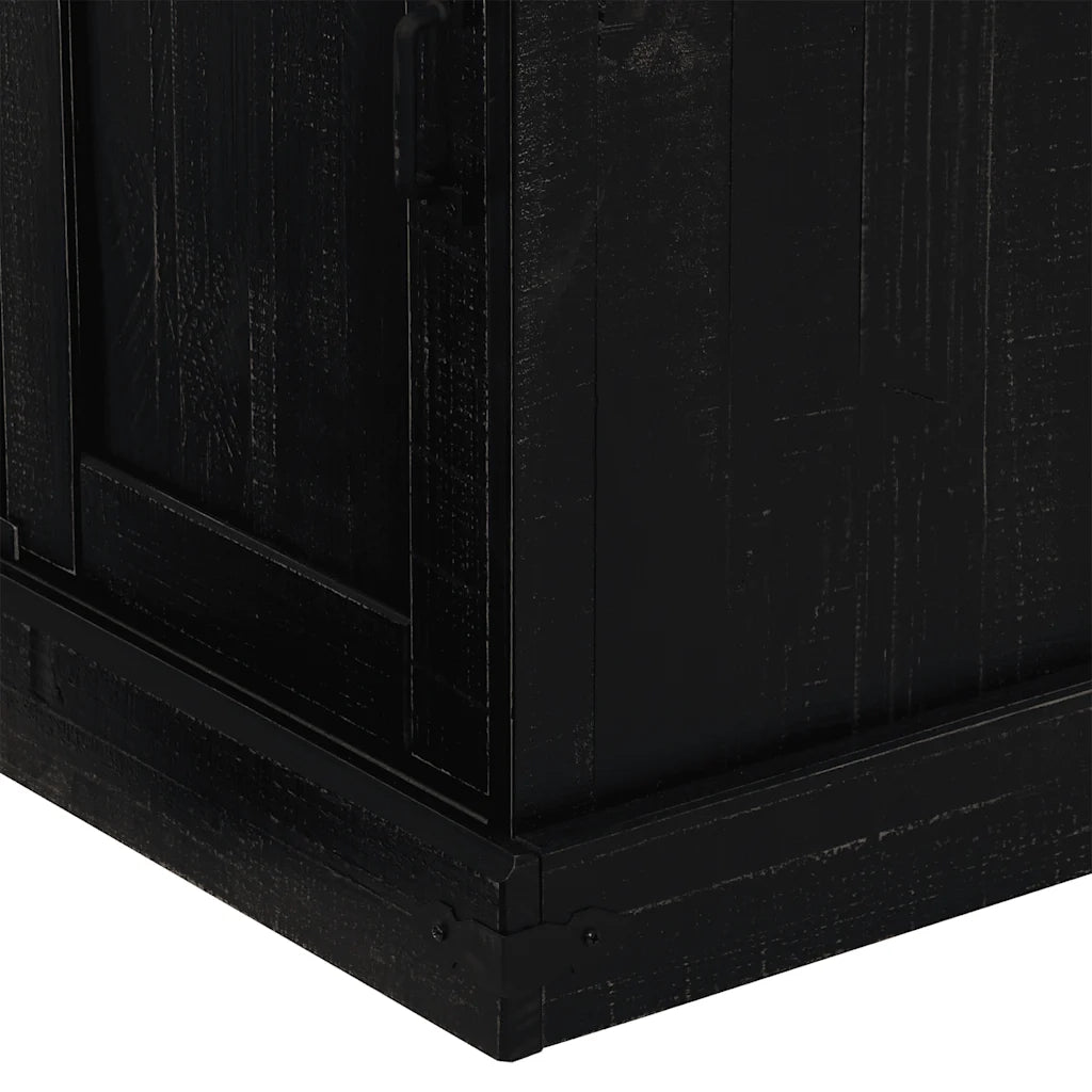 Credenza | Madia | Buffet da pranzo | Armadio da pranzo HALDEN con Anta Scorrevole 80x40x80 cm Legno Massello