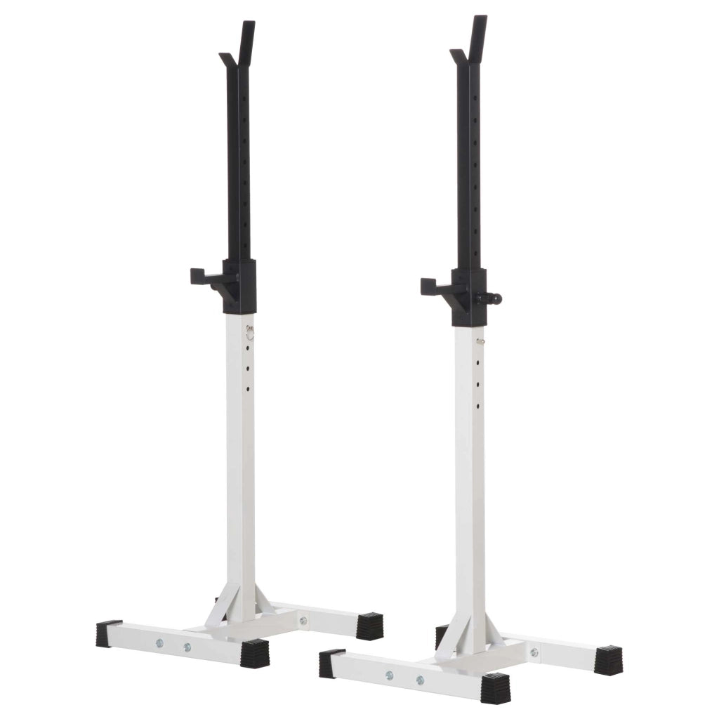 Easycomfort Porta Bilanciere Universale in Acciaio, Altezza Regolabile su 12 Livelli, Carico Massimo 150kg