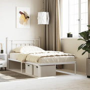 Giroletto con Testiera Metallo Bianco 107x203 cmcod mxl 129765