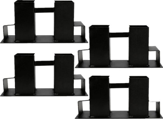 Aiuto per pile di legno 4 pezzi, sostegno per pile di legno, supporto per pile di legno, supporto per camino aperto