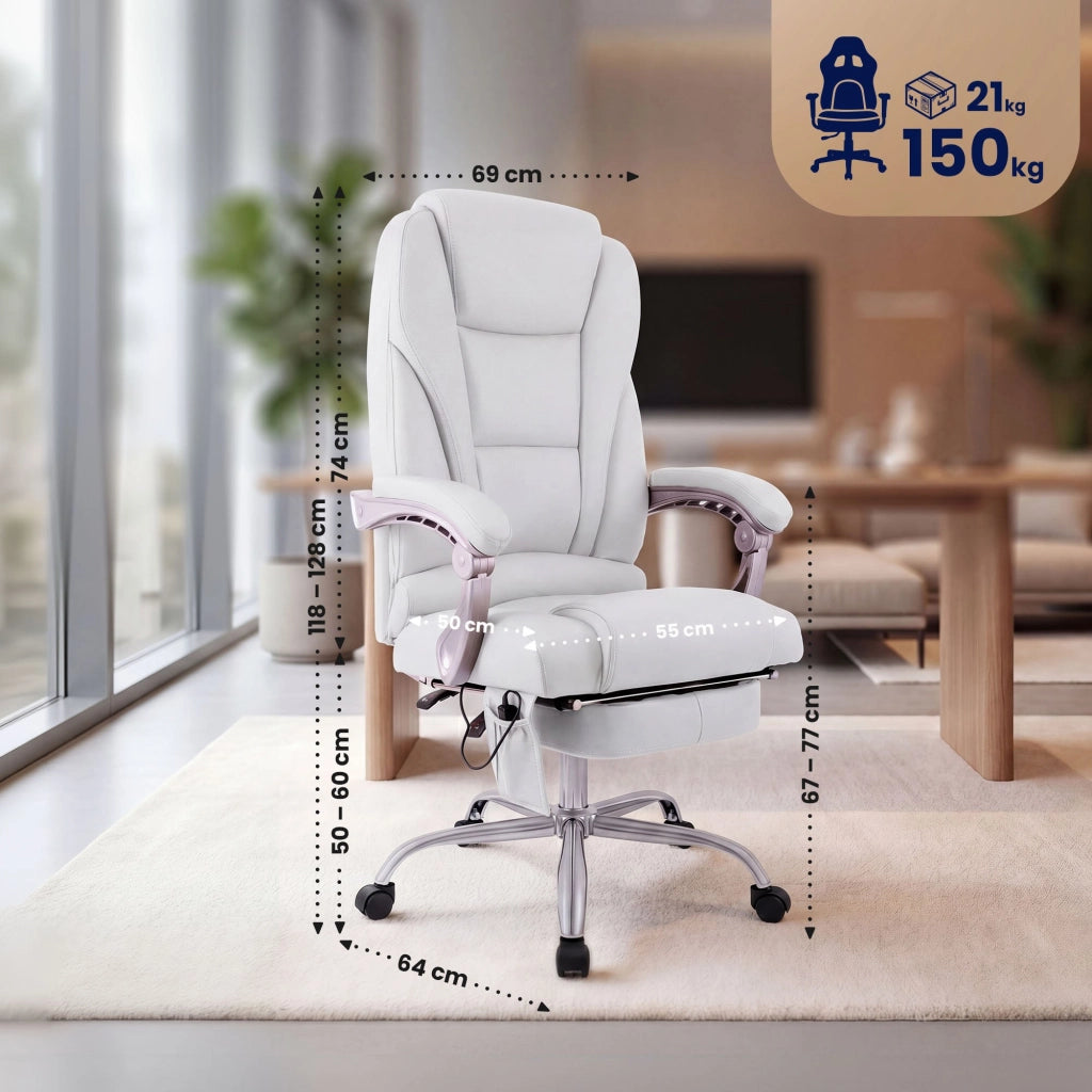 Bьrostuhl Pacific Echtleder mit Massagefunktion