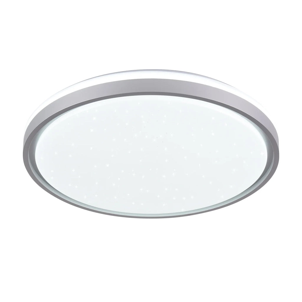 LÚZETE - PLAFÓN LED 58W PW LED REGULABLE BLANCO PLATA CIRCULAR TELLUS