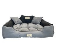 AIO FACTORY 100x75 cm KINGDOG Cuccia per cani impermeabile personalizzabile Grigio scuro