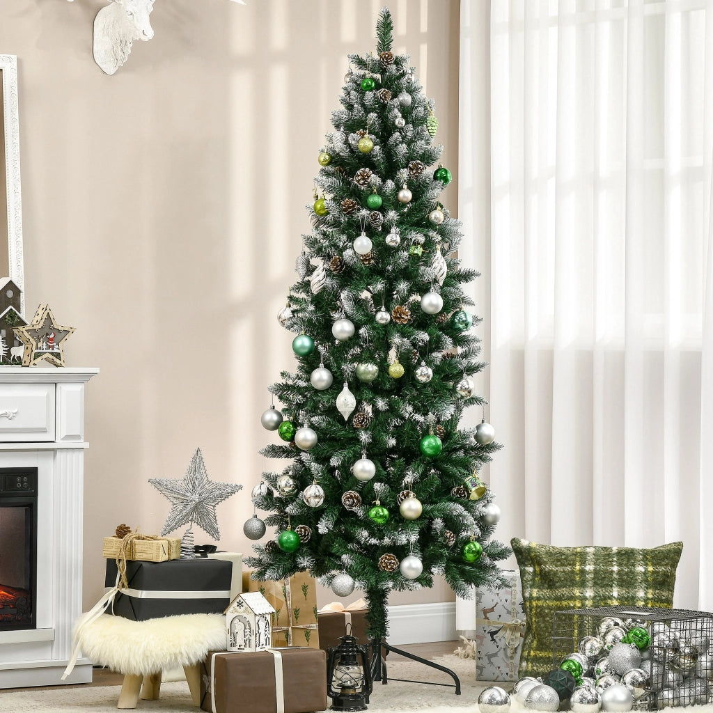 Albero di Natale Artificiale ¨C zephmum ¨C Verde 180 cm con base pieghevole