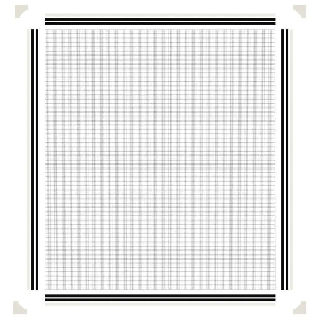 Zanzariera Magnetica per Finestre Bianca 120x140 cm 153853