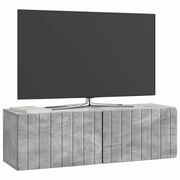 Mobile TV da Muro | Armadietto TV | Mobile Porta TV Grigio Cemento 98 x 31 x 30 cm