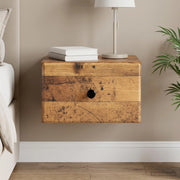 Mobiletto da notte a muro Legno antico 34,5 x 33 x 20 cm 899121