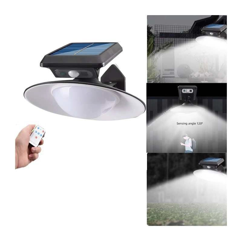 Lampada faro solare con sensore di movimento + telecomando 1.5W KF-028