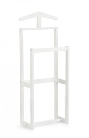 Indossatore Legno Bianco Moderno da Interno H106 - ORIZZONTE