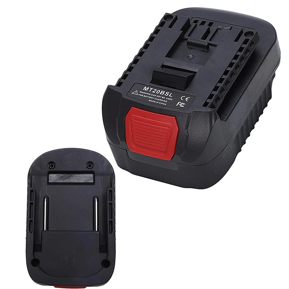 Adattatore Batteria Makita 18V a Bosch 18V MT20BSL – Compatibile con Utensili Bosch 18V | Nylon 66+Fibra di Vetro, ABS
