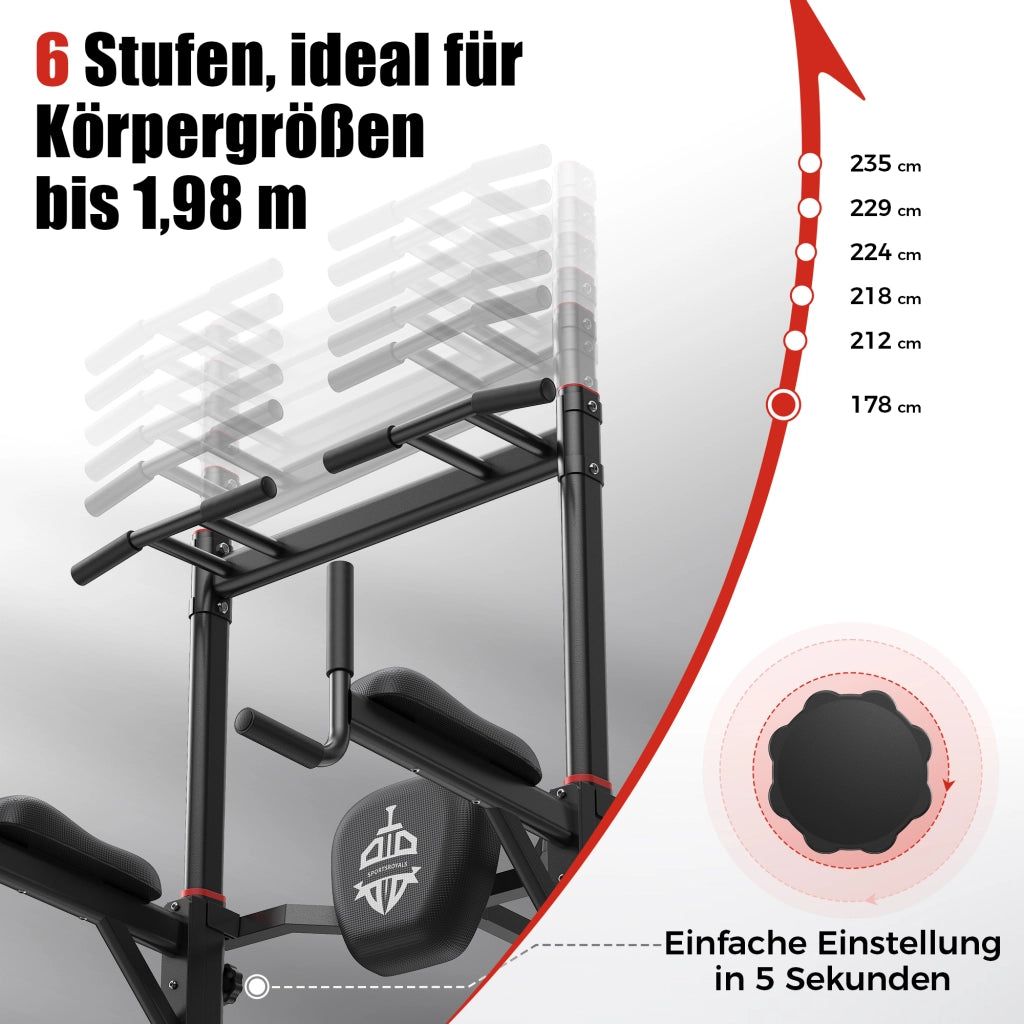 Power Tower per Palestra Domestica ¨C zephmum ¨C Attrezzo per Dip e Trazioni 204 kg