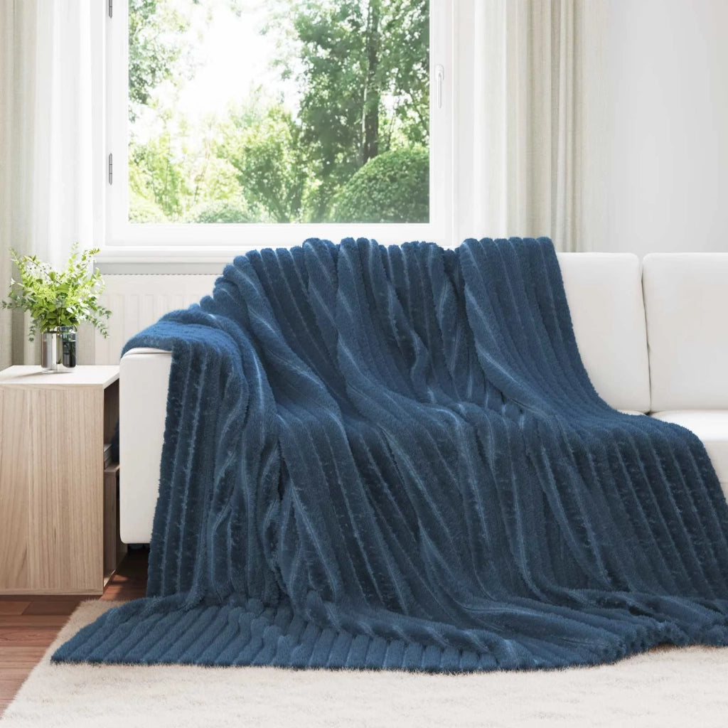 Coperta Blu navy 270 x 240 cm Panno