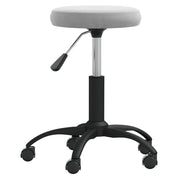 Sgabello da Massaggio in Velluto Grigio Chiaro CFW4959764