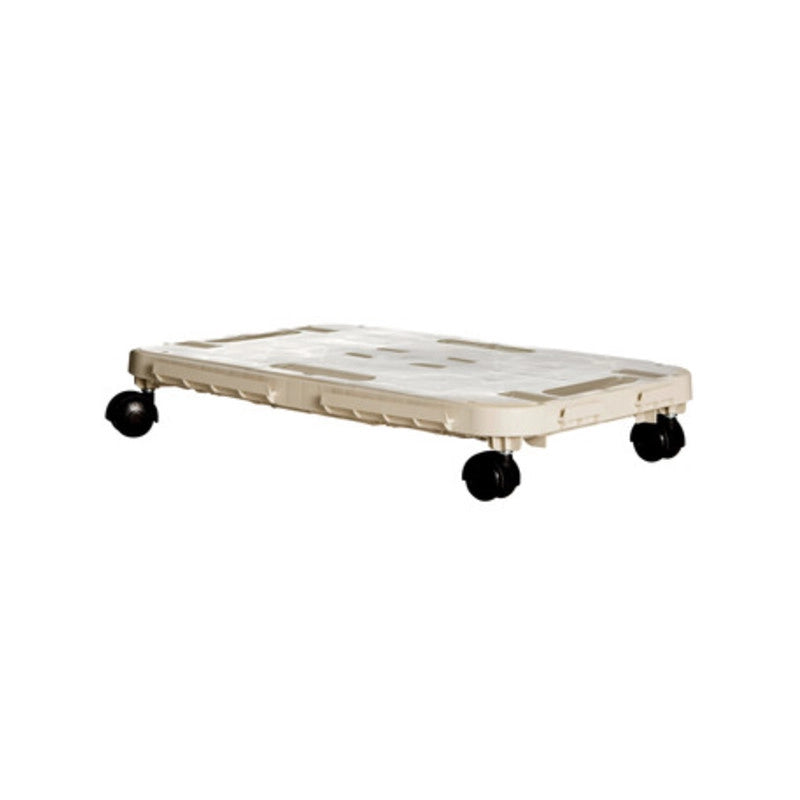 PEDANA C/RUOTE DOLLY HOME 48X29X12,5 CM ECRU