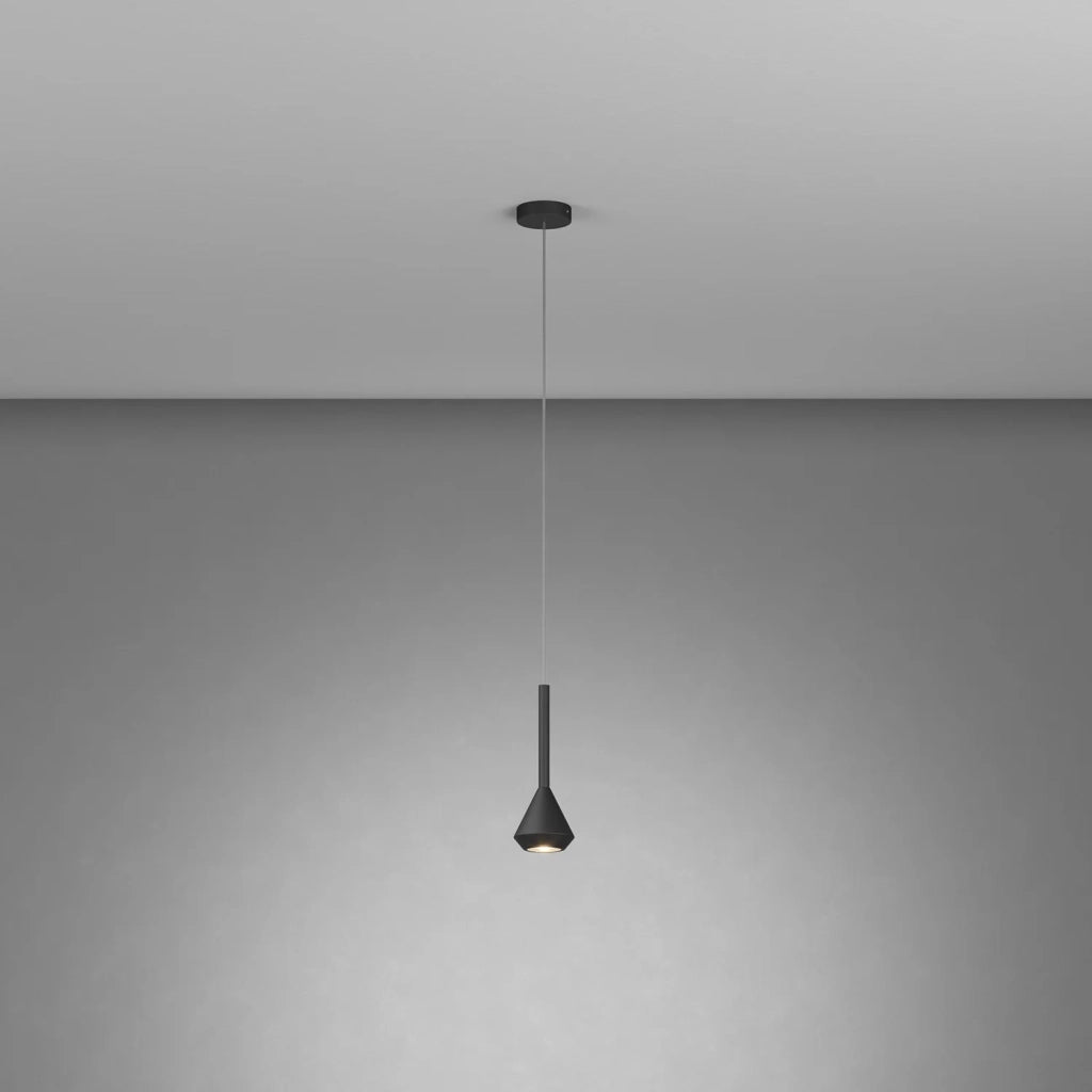 Sopsensione Moderna Aygo Metallo Nero 1 Luce Gu10