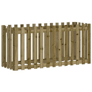 Fioriera | Cassetta per fiori | Vaso da Giardino Recinzione 150x50x70cm in Pino Impregnato
