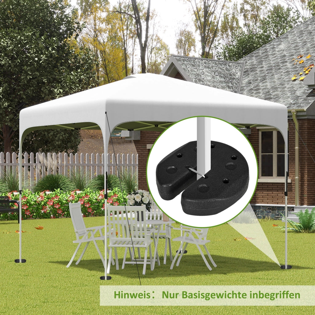 Set 4 Pesi per Gazebo 12 kg ¨C Xylo ¨C Con Perni Fissaggio e Cinghia Trasporto