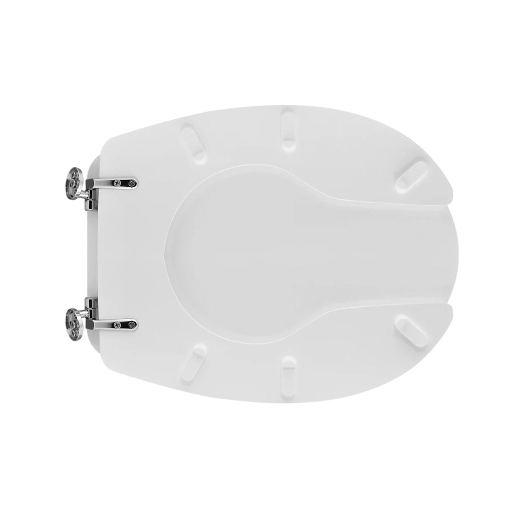 Sedile WC aperto SANIS in MDF bianco per Ausil Line