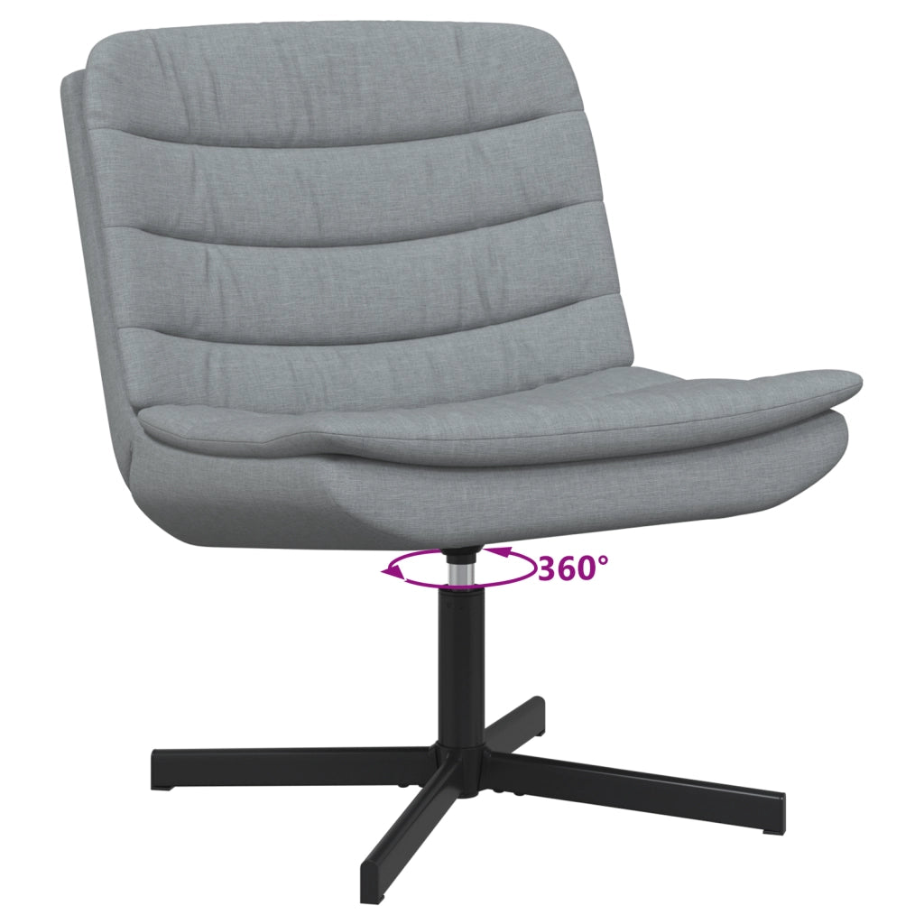 Poltrona Girevole Grigio chiaro Tessuto Standard Ergonomica