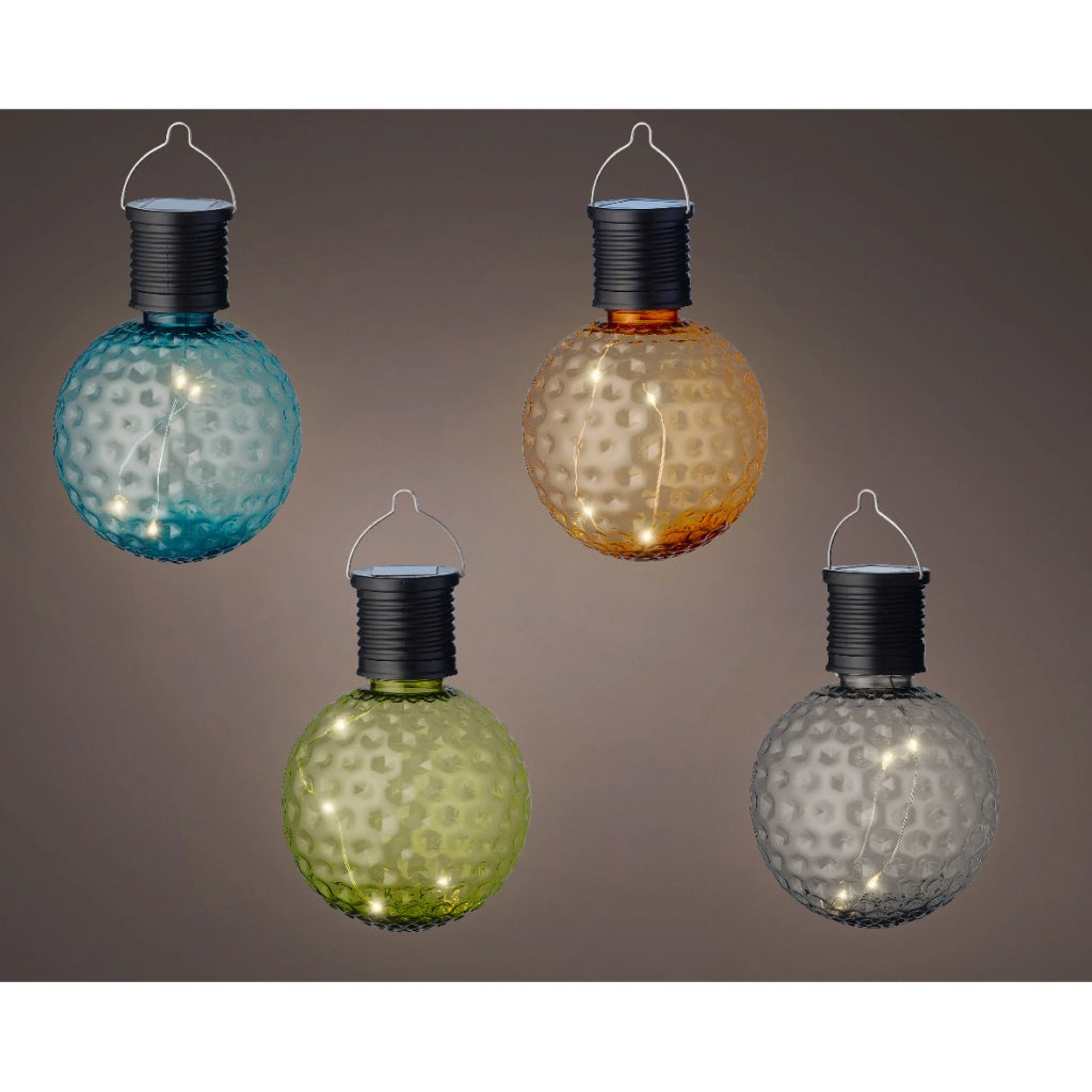 LAMPADINA SOLARE D.7,8XH11,2CM IN PLASTICA 4 COLO.