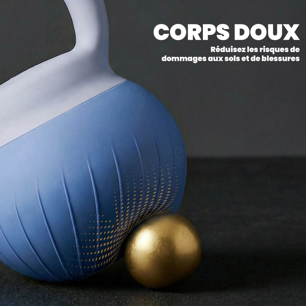 Kettlebell 8 kg ¨C Xylo ¨C Impugnatura Ergonomica Antiscivolo, Blu