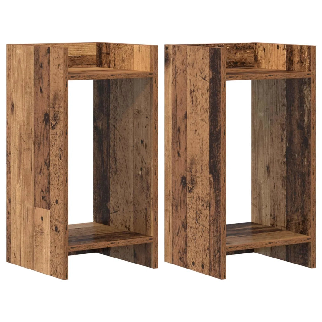 Supporto per piante | Sostegno per piante 2 pz Legno vecchio 30 x 30 x 60 cm