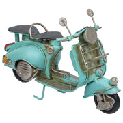 Moto in metallo blu 17x7,5x11,5h