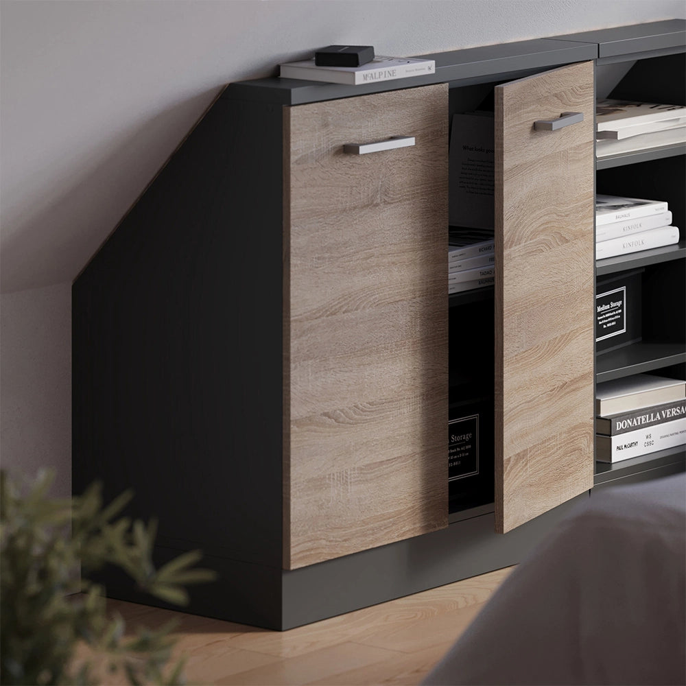 Mobile sottotetto Rion Sonoma/Antracite con 2 porte Vicco
