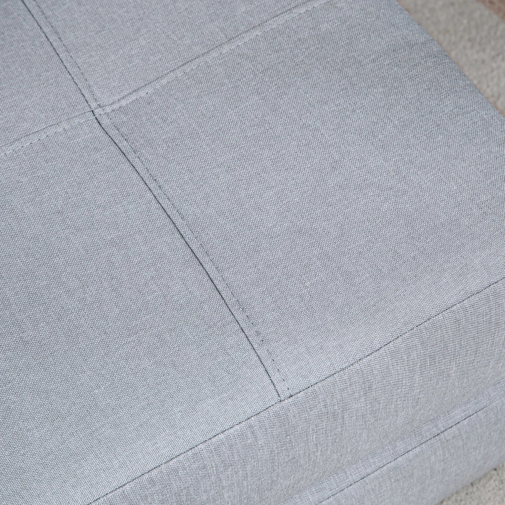 Poltrona letto pieghevole 2 in 1 con funzione letto e cuscino in schiuma grigio chiaro per salotto e camera