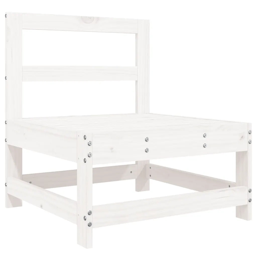 Set Divani da Giardino 8 pz in Legno Massello di Pino Bianco 3250597