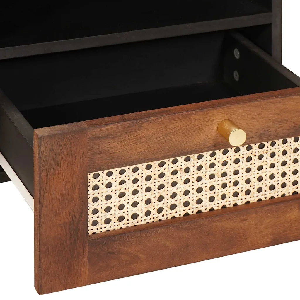 vidaXL Tavolini da salotto with Drawer Marrone 80 x 54 x 40 cm