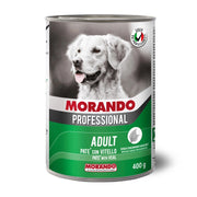 CIBO CANE MORANDO LATT  400 G PAT VITELLO- 24,0 pz
