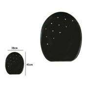 Trade Shop - Copriwater Copri Water Sedile Wc Bagno Universale Mdf Nero Strass -        3,5