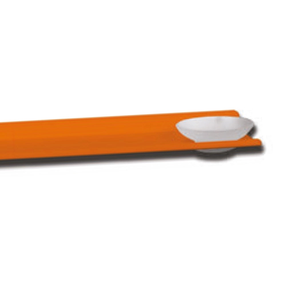 Mensola alluminio arancio con piattino porta sapone