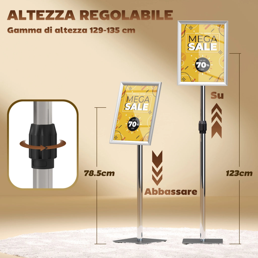 Tavolo Espositore ¨C zephmum ¨C Acciaio, Alluminio, Argento