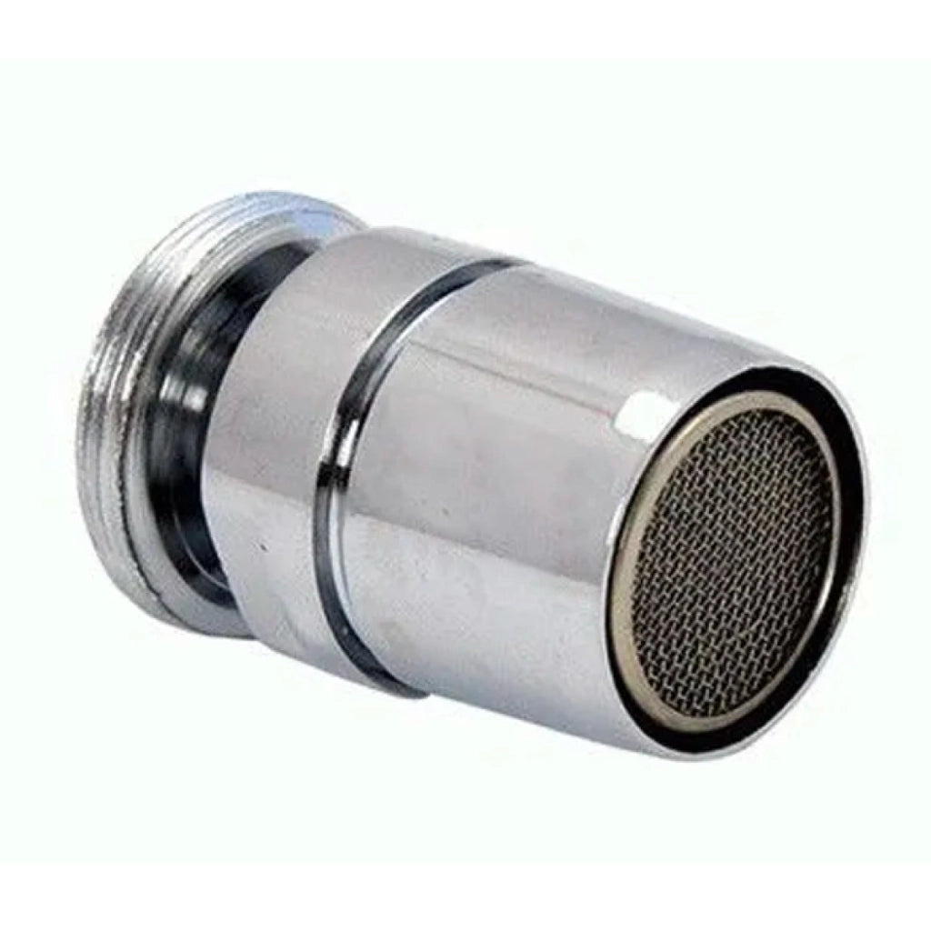 AERATORE MASCHIO CON SNODO IN OTTONE CROMATO PER MISCELATORE MM 24x1 Idroweb