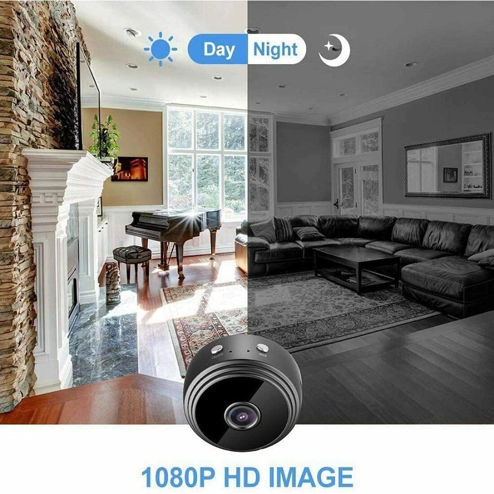 Trade Shop - Micro Camera 1080p Hd Wifi Mini Ip Telecamera Nascosta Videocamera Magnetica A9 -
