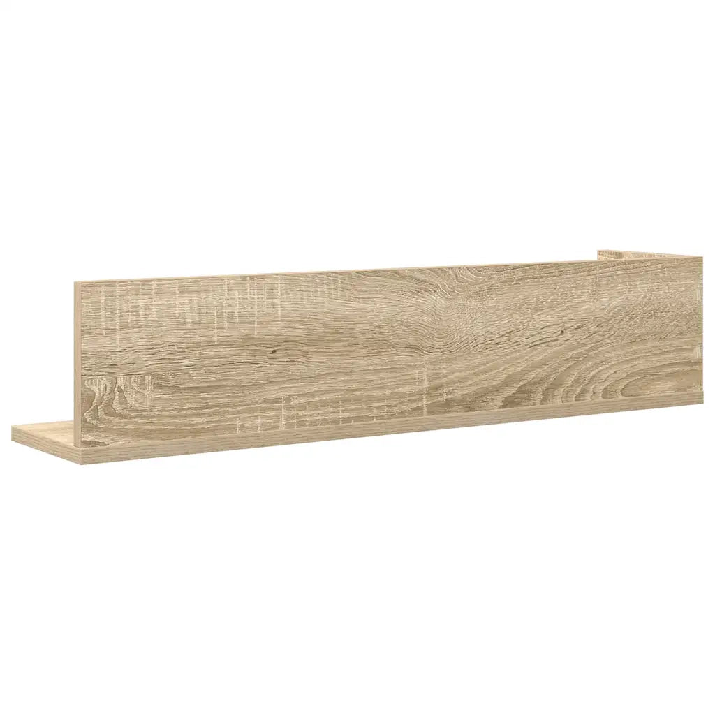 Mensole Parete 2pz Rovere Sonoma 75x16,5x16,5 cm in Truciolato 860033