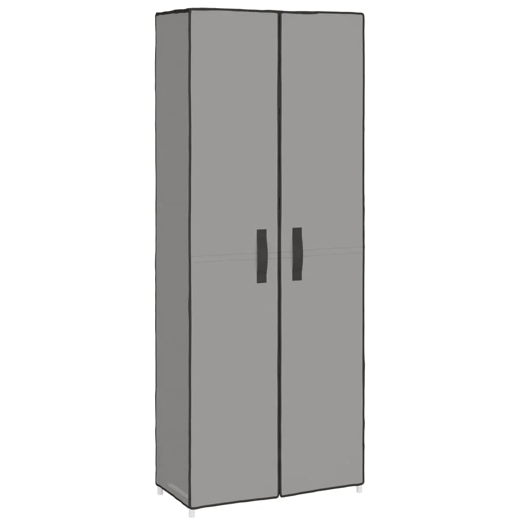 Scarpiera mobile contenitore per scarpe mobile ingresso/corridoio/soggiorno 60 x 30 x 166 cm tessuto grigio 02_0021776