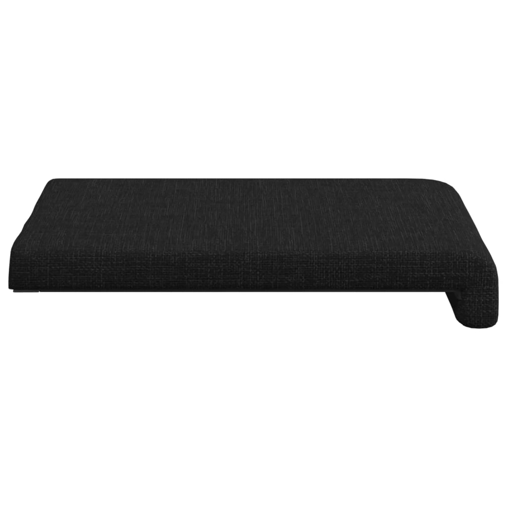 Cuscino per panchina 4 pcs Tessuto Nero Profondità 35 cm 42043087