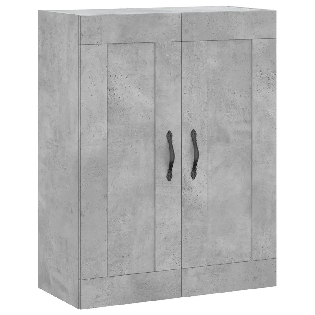 Armadietti a Parete 2 pz Grigio Cemento in Legno Multistrato CFW3399768