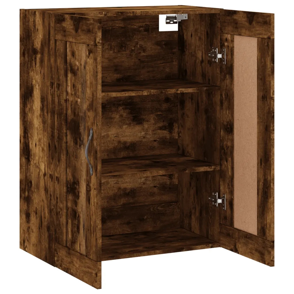 Mobile a Parete Rovere Fumo 69,5x34x90 cm in Legno Multistrato 830377
