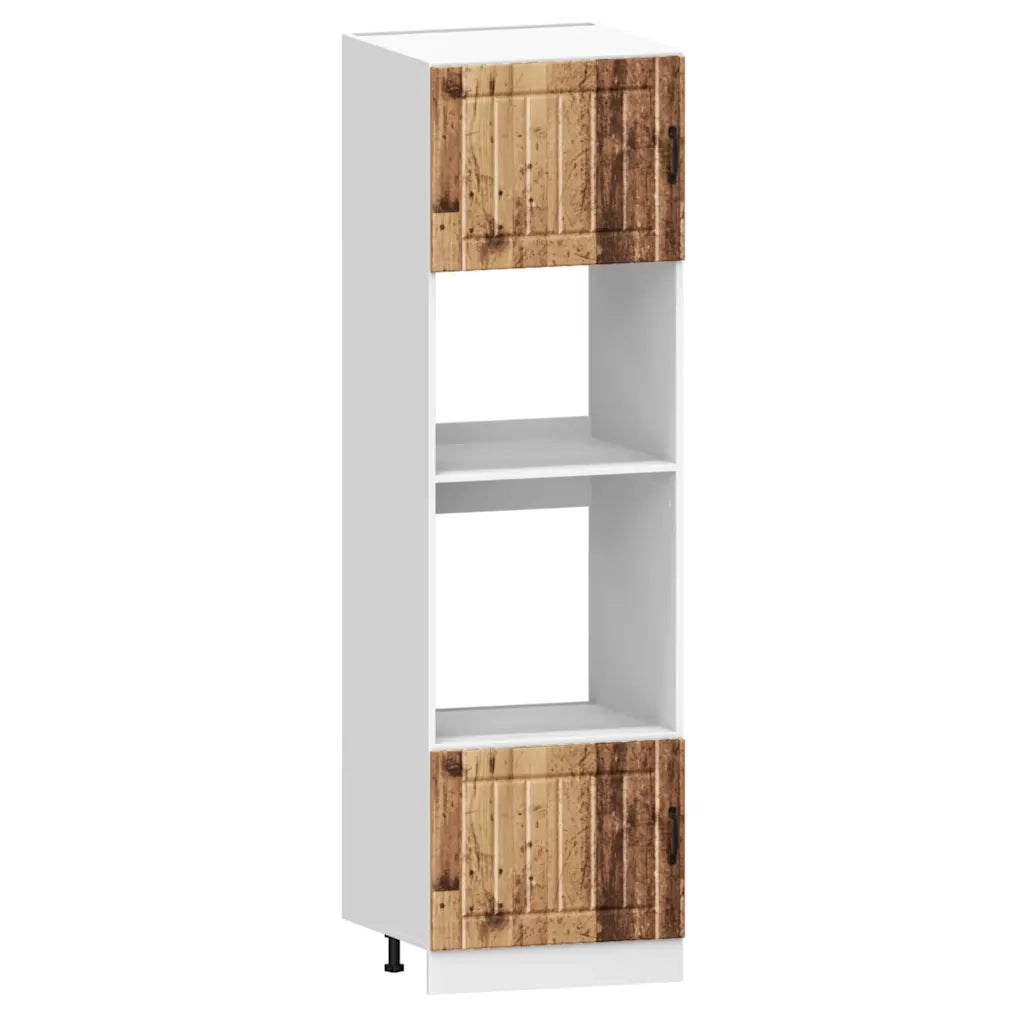 Set Mobili da Cucina 7 pz Kalmar Legno Vecchio in Truciolato 3314749