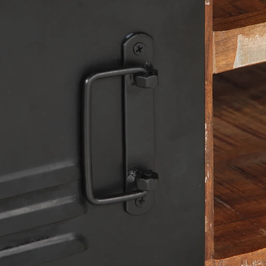 Tavolino Salotto Multicolore 90x50x36cm Legno Massello Recupero 4013554