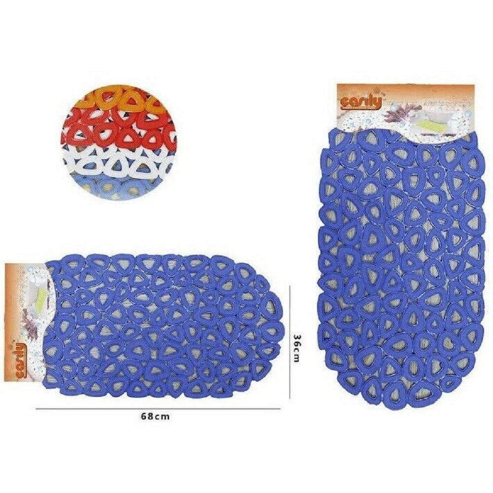 Trade Shop - Tappeto Tappetino In Pvc Antiscivolo Per Vasca Da Bagno Doccia 68x36cm 52118 -